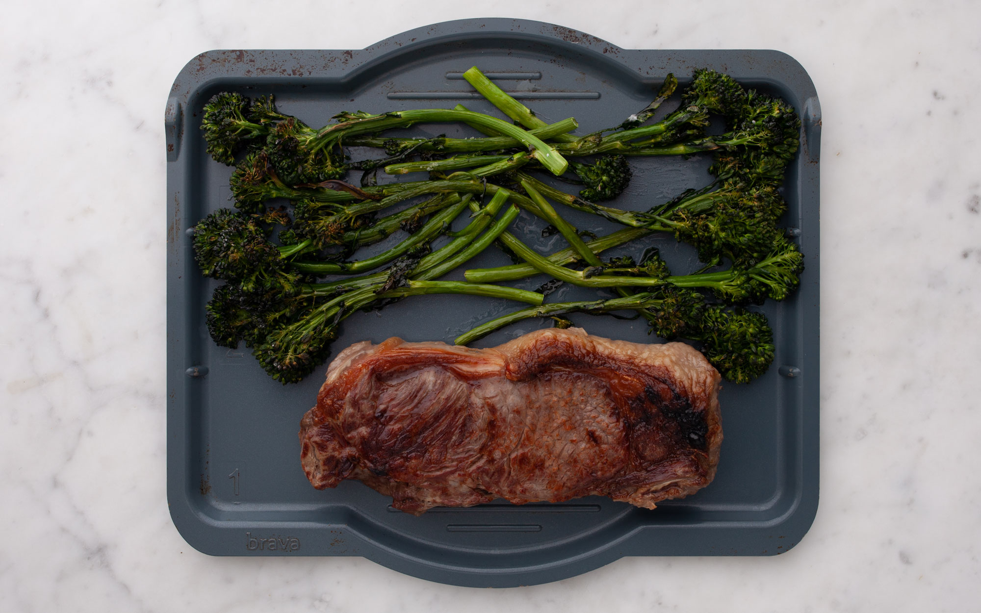 NY Strip Steak and Baby Broccoli Serves 2 — Brava Brava Home