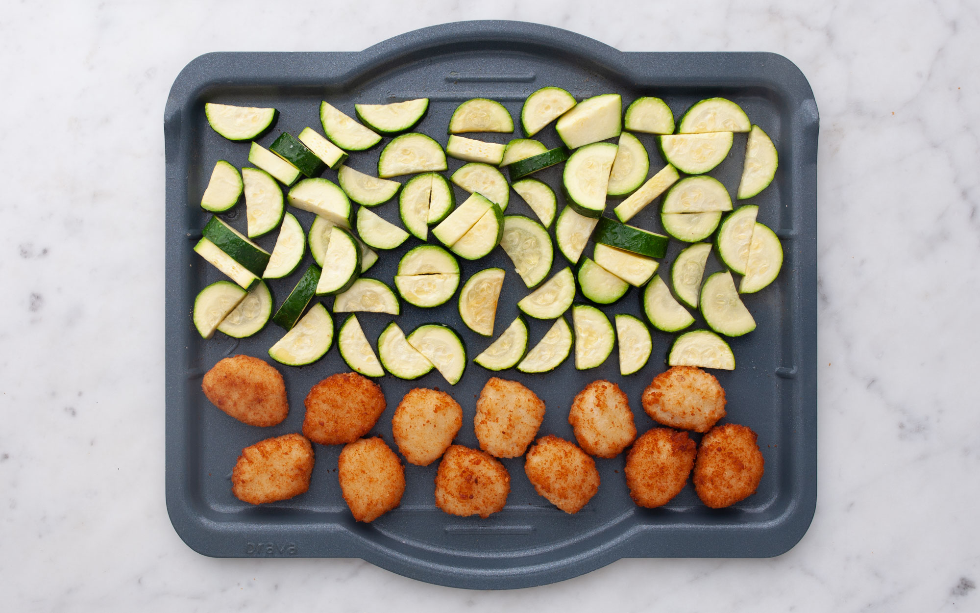 Chicken Nuggets and Zucchini Serves 2 — Brava Brava Home