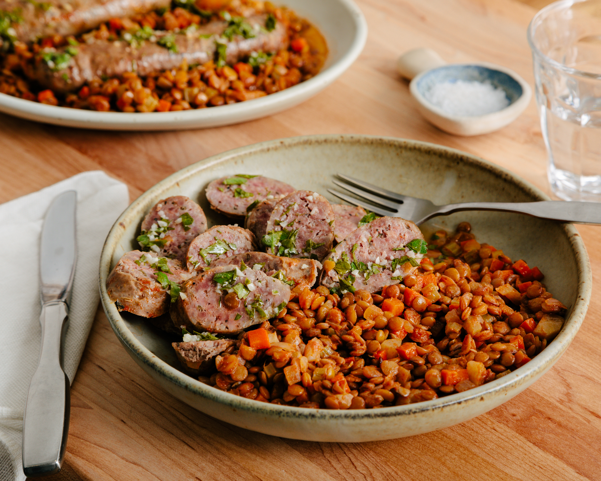 Braised Sausage and Lentils Serves 4 — Brava Brava Home