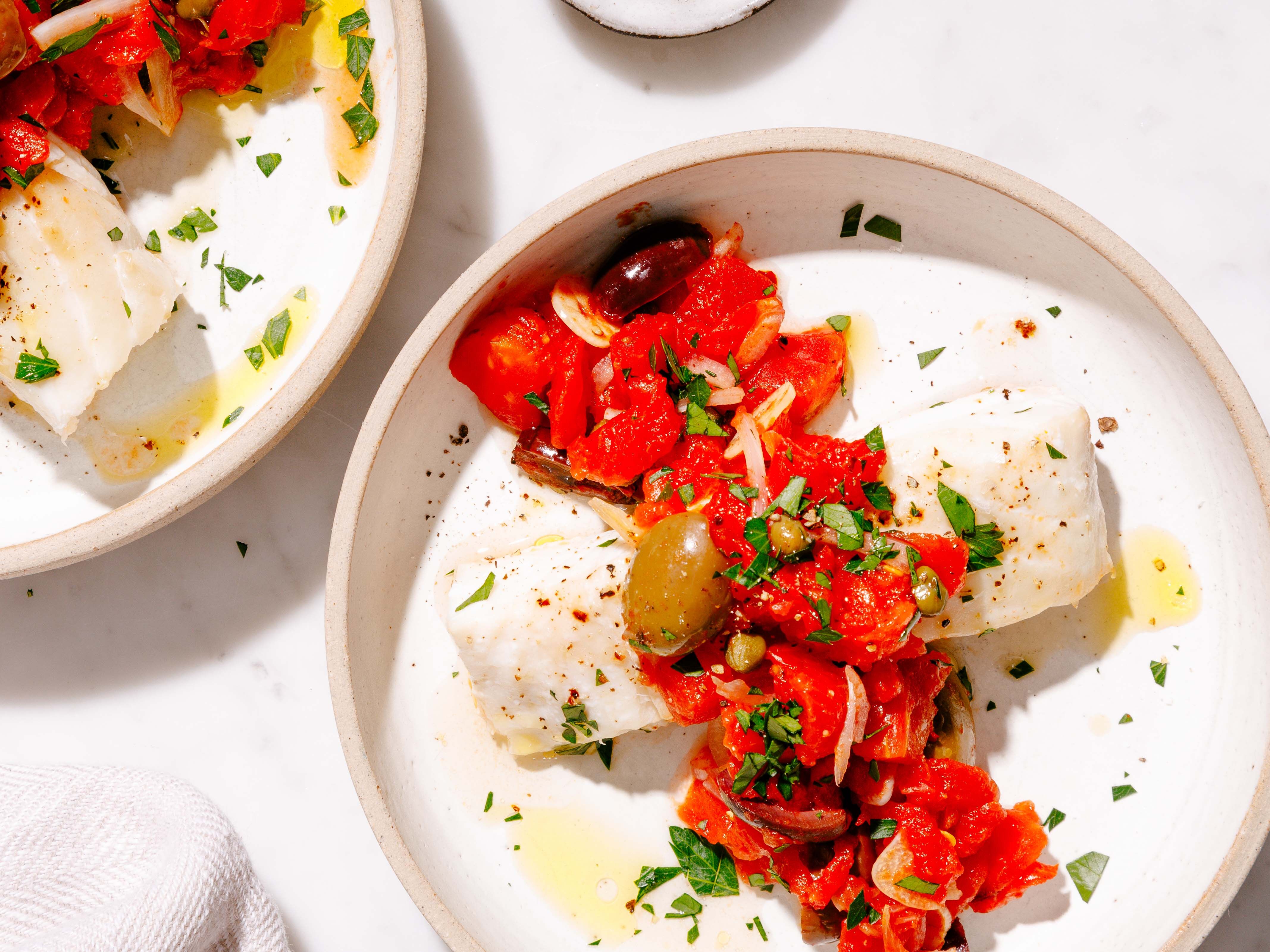 Halibut Puttanesca Serving Size 2 — Brava Brava Home